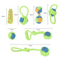 Cotton Rope Dog Toy Ball - Interactive Toothbrush Chew Toy for All Sizes