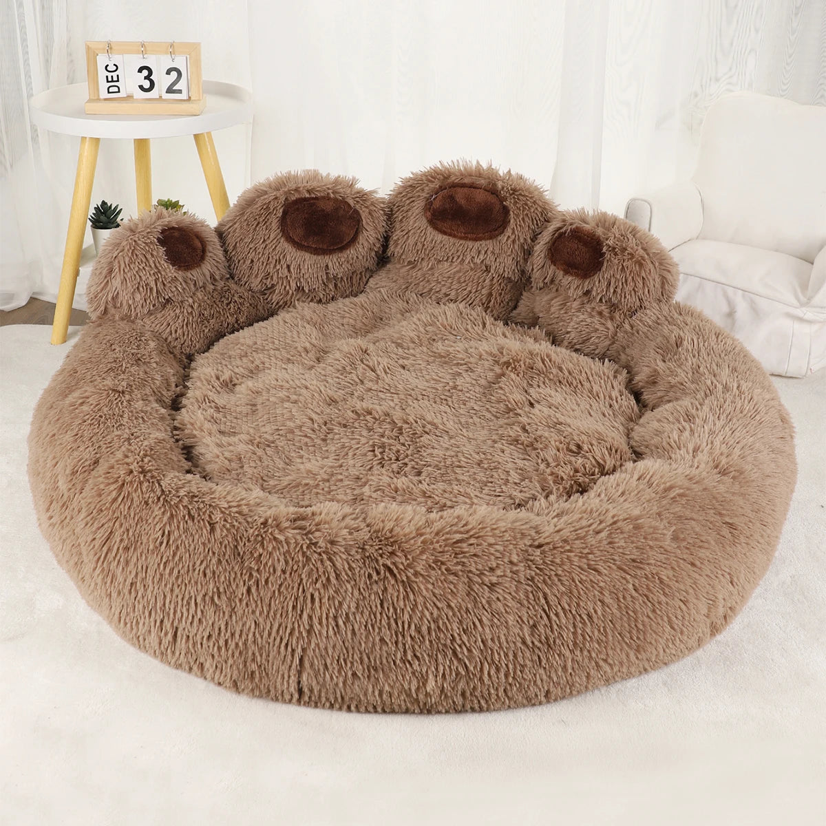 Plush Pet Sofa Bed - Warm Washable Dog Bed for Small to Large Dogs