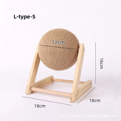 Sisal Rope Cat Scratching Ball - Durable Paw Grinding Toy & Scratcher