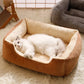 Plush Cat Bed - Breathable Cushion Basket for Cats & Kittens