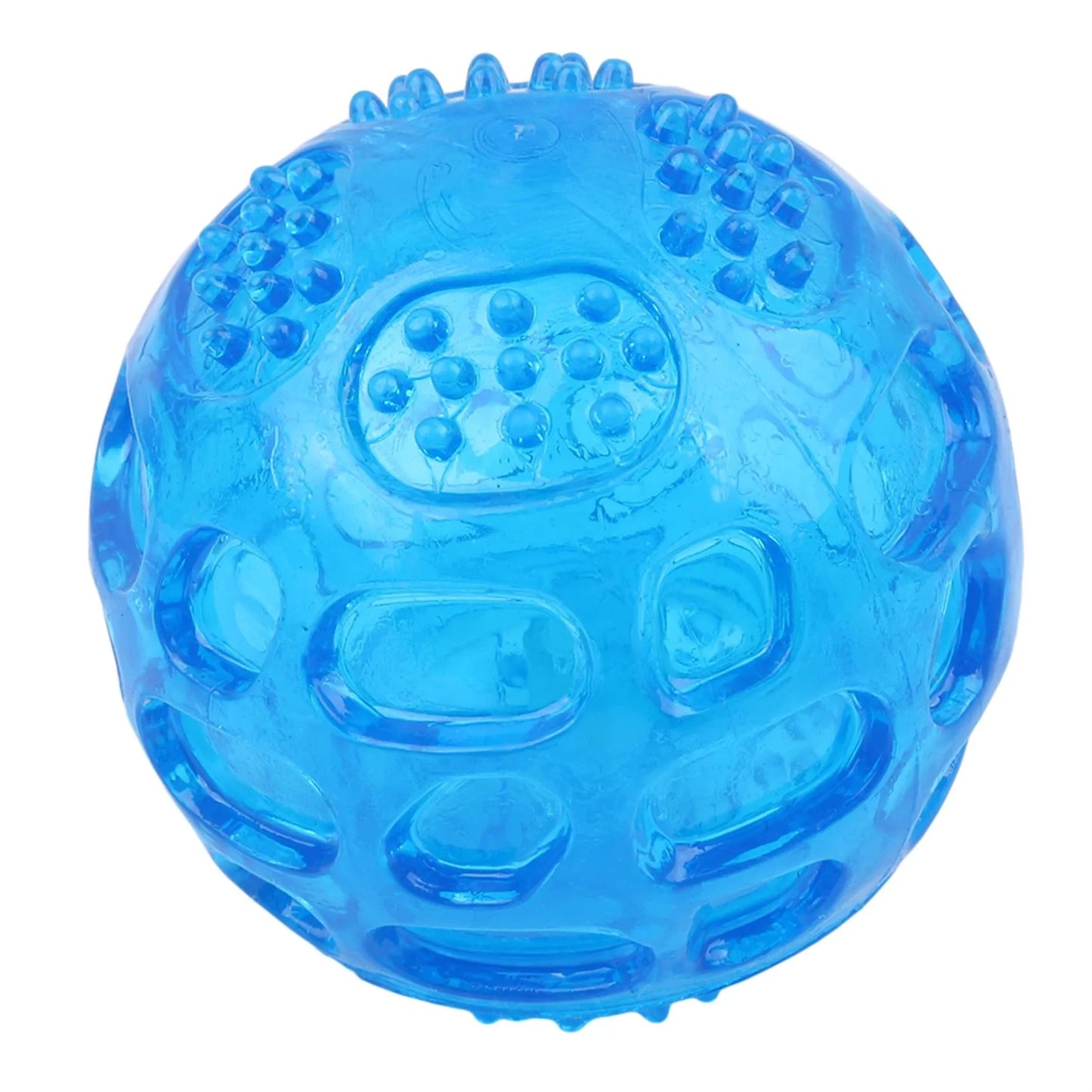 Squeaky Dog Chew Ball - Waterproof Bite-Resistant Tooth Cleaning Toy