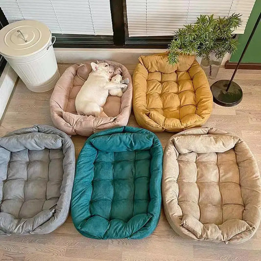 3-in-1 Pet Sofa Bed - Multifunctional Dog & Cat House with Kennel Mat