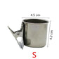 Stainless Steel Bird Feeder with Clip - Single/Double Cup Food & Water Bowl