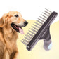 Double Row Pin Deshedding Brush - Undercoat Rake for Dogs & Cats