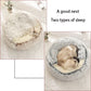 Soft Plush Pet Bed with Cover Round Cat Bed Pet Mattress Warm   Cat Dog  Sleeping Nest Cave for Small Dogs kitten