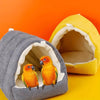 Winter Warm Bird Nest - Cozy Cotton Hammock Hut for Parrots & Budgies