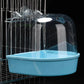 Hanging Bird Bath for Parrots - Waterproof External Cage Bathtub
