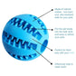 Interactive Rubber Dog Ball - Tooth Cleaning Treat Feeder Toy