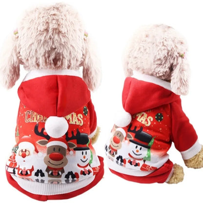 Santa Dog Costume - Christmas Jacket for Chihuahuas, Yorkies & Cats