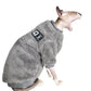 Double-Sided Fluffy Cat Jacket - Thick Winter Coat for Sphynx & Hairless Cats