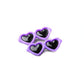 Heart Sunglasses Pet Hair Clips - Decorative Bow Hairpins for Dogs & Cats