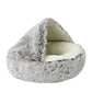 Soft Plush Pet Bed with Cover Round Cat Bed Pet Mattress Warm   Cat Dog  Sleeping Nest Cave for Small Dogs kitten