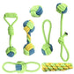 Cotton Rope Dog Toy Ball - Interactive Toothbrush Chew Toy for All Sizes