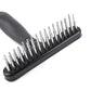 Double Row Pin Deshedding Brush - Undercoat Rake for Dogs & Cats