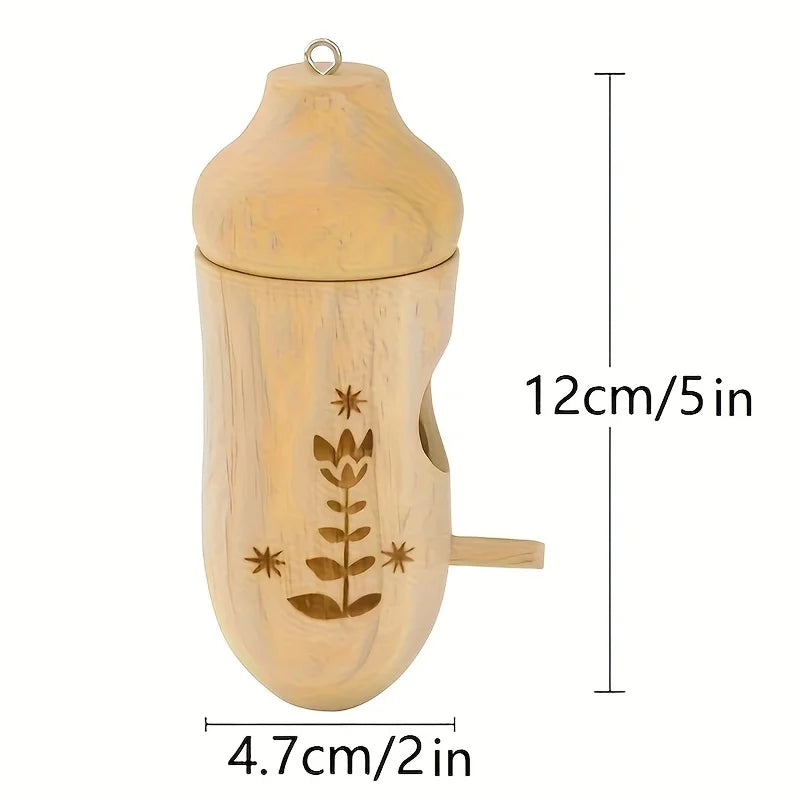 Wooden Hummingbird House - Decorative Mini Bird Nest for Garden & Patio