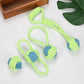 Cotton Rope Dog Toy Ball - Interactive Toothbrush Chew Toy for All Sizes