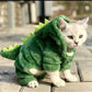 Dinosaur Costume for Cats & Dogs - Funny Fleece Halloween Hoodie