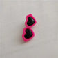 Heart Sunglasses Pet Hair Clips - Decorative Bow Hairpins for Dogs & Cats