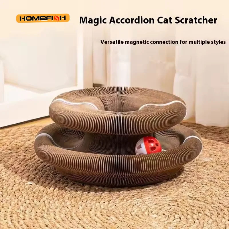 Corrugated Cardboard Cat Scratching Board - Organ-Style Scratcher Nest