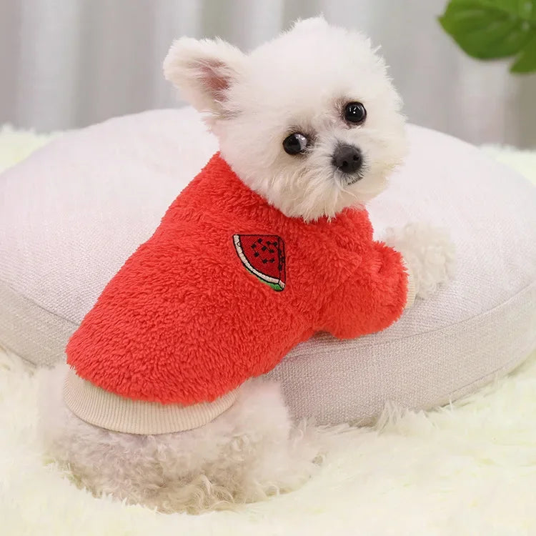 Fleece Dog Hoodie - Warm Outfit for Small Dogs & Chihuahuas
