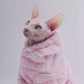 Double-Sided Fluffy Cat Jacket - Thick Winter Coat for Sphynx & Hairless Cats