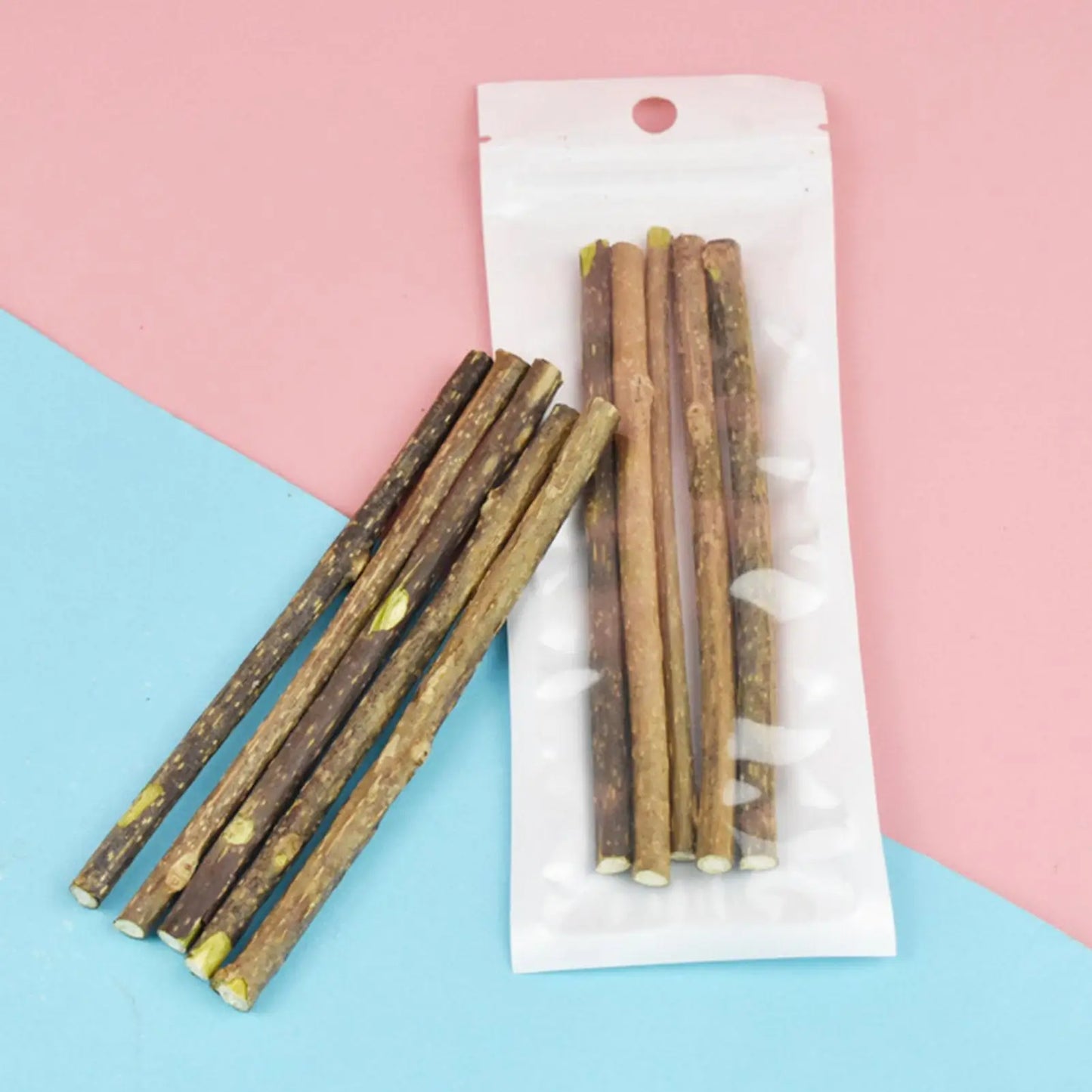 Natural Silvervine Catnip Sticks - Dental Chew Toy for Cats (10g)