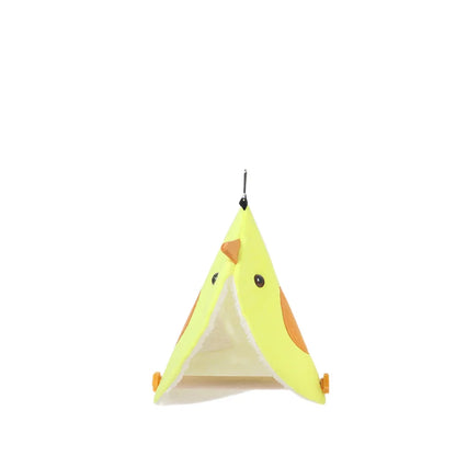 Soft Plush Bird Hammock - Cozy Hanging Nest for Parrots & Parakeets