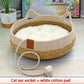 Summer Cat Bed Woven Removable Upholstery Sleeping House Cat Scratch Floor Rattan Wear-resistant Washable Cat Pet Supplies 35