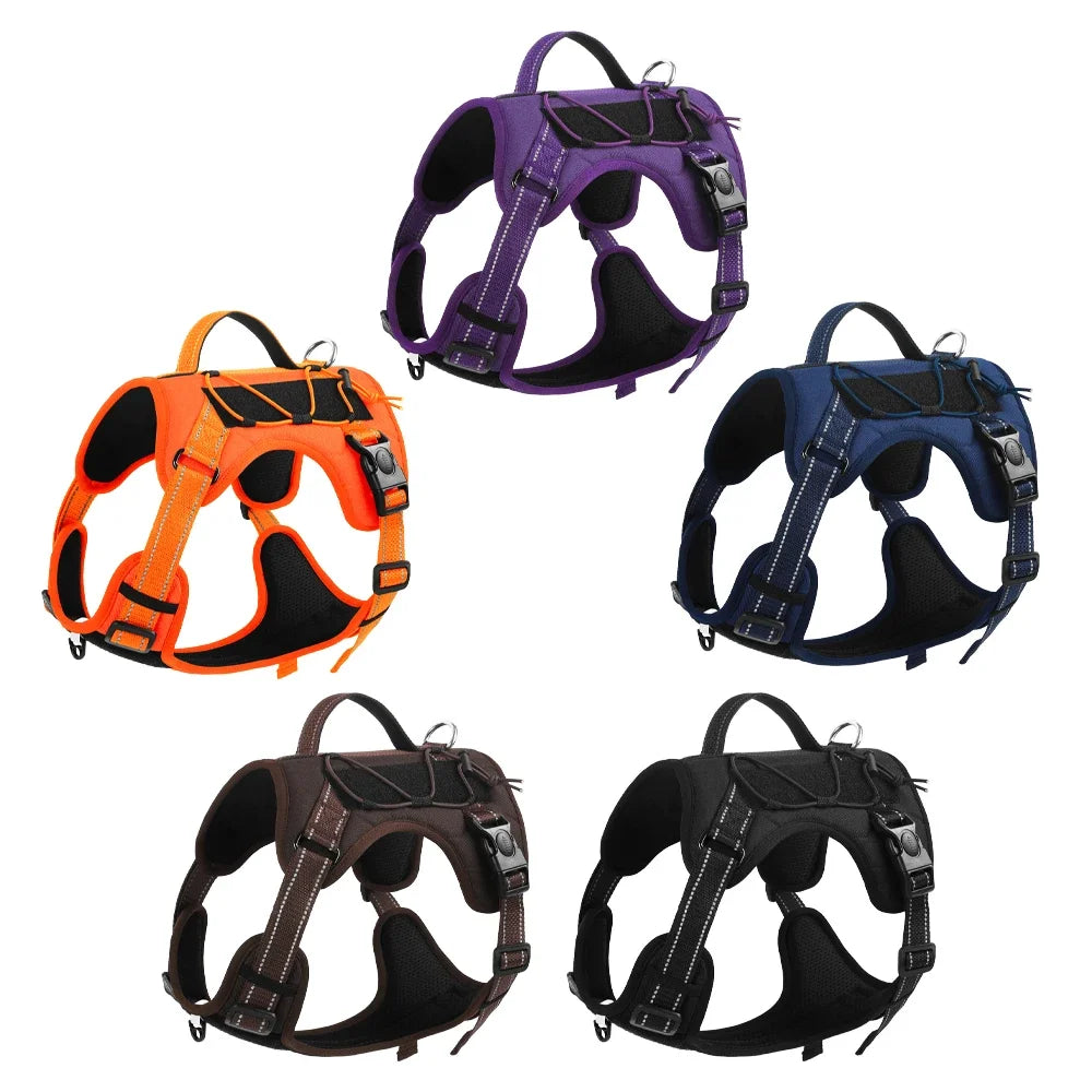 No-Pull Dog Harness - Reflective Adjustable Chest Harness for All Dogs