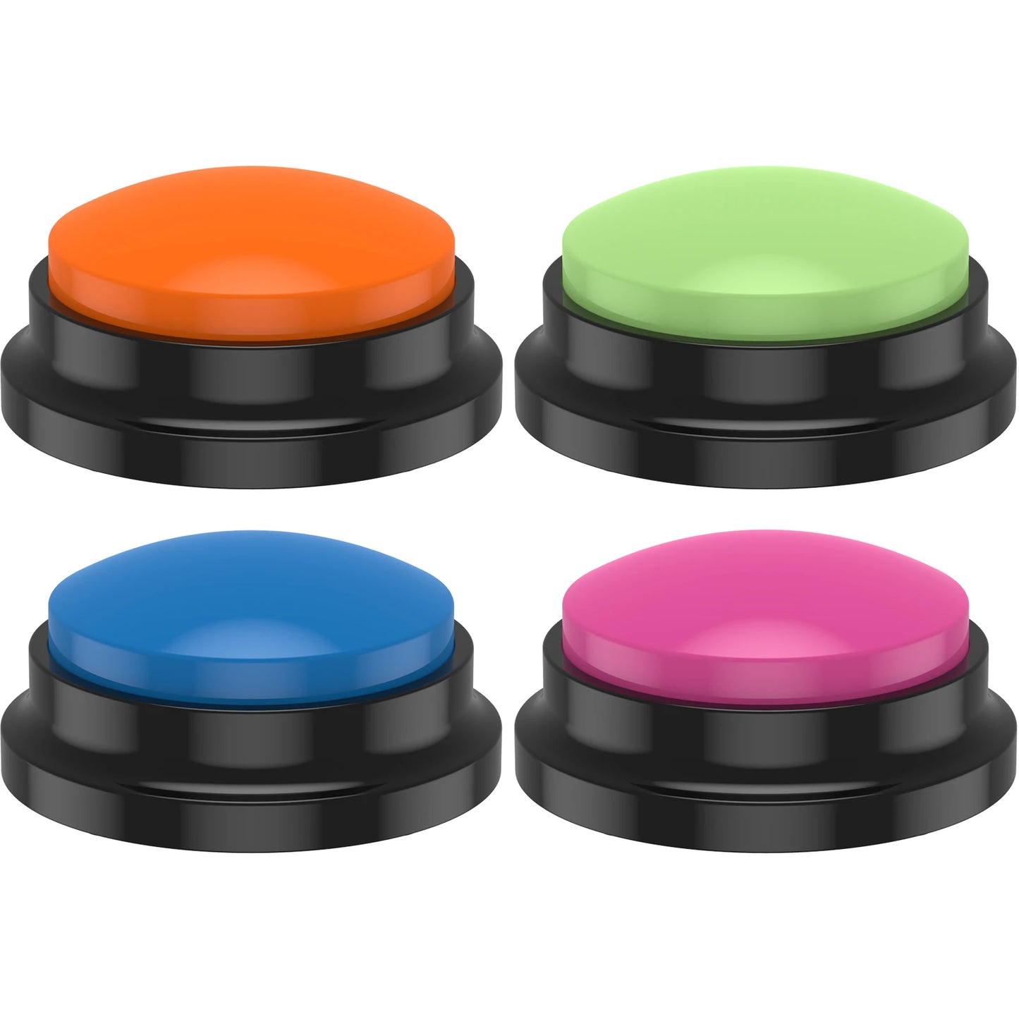 Recordable Dog Training Buttons - 4/6 Pack Interactive Talking Buzzer with Light