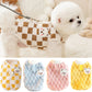 Plush Bear Print Dog Sweater - Winter Button Jacket for Small Dogs