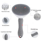 Self-Cleaning Pet Slicker Brush - Hair Removal Comb for Cats & Dogs